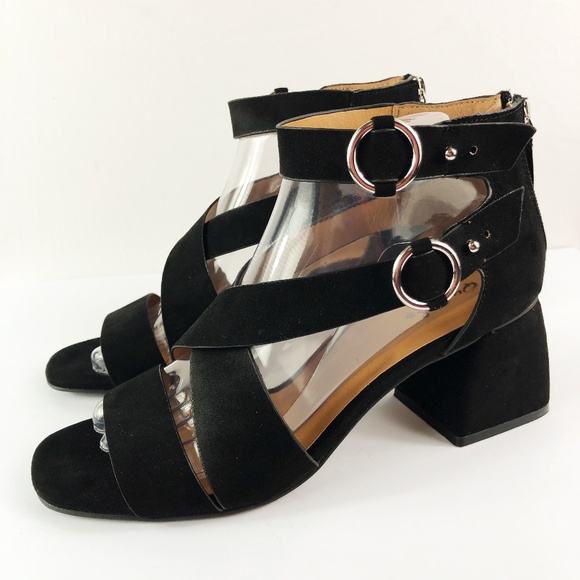 qupid block heel sandals